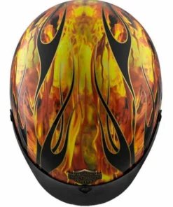 Helmets Harley-Davidson® Fire Breather Ultra-Light J02 Half Helmet, 98173-18VX