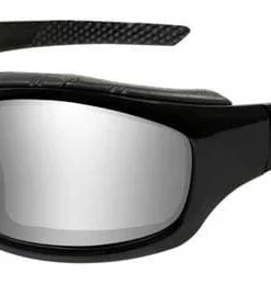 Wiley X Sunglasses & Goggles Harley-Davidson® Men's Tunnel Sunglasses, Silver Flash Lens/Black Frame HDTNL01