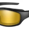 Wiley X Harley-Davidson® Men's Tunnel Sunglasses, PPZ Amber Gold Lens/Black Frame HDTNL09 Sunglasses & Goggles