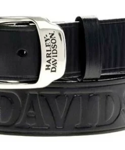 American Accessories Harley-Davidson® Men's Slide Over Belt Black Leather, HDMBT10588 Men's Belts & Buckles