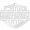 Chroma Harley-Davidson® White Bar & Shield Die Cutz Window Decal CG4311 Decals & Patches
