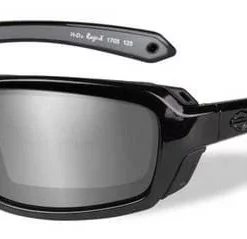 Wiley X Harley-Davidson® Men's Rage Sunglasses, Silver Flash Lens / Black Frame HDRGE02 Sunglasses & Goggles