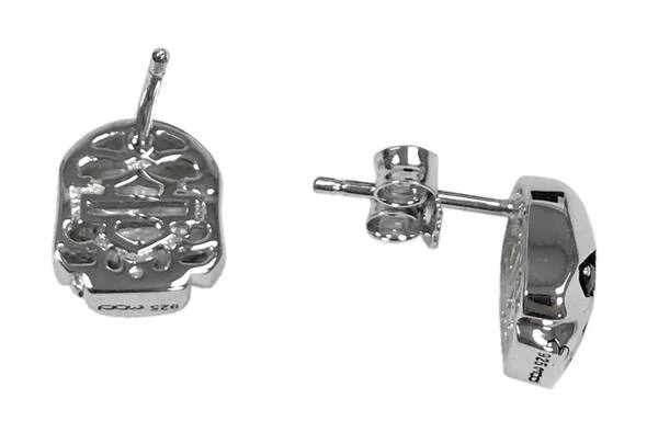 MOD Jewelry Harley-Davidson® Women's Sterling Silver Skull Emblem Post Earrings HDE0377 4 MOD Jewelry Harley-Davidson® Women's Sterling Silver Skull Emblem Post Earrings HDE0377