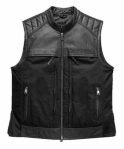 Jackets & Vests Harley-Davidson® Men's Synthesis Pocket System Leather/Textile Vest, 98120-17VM