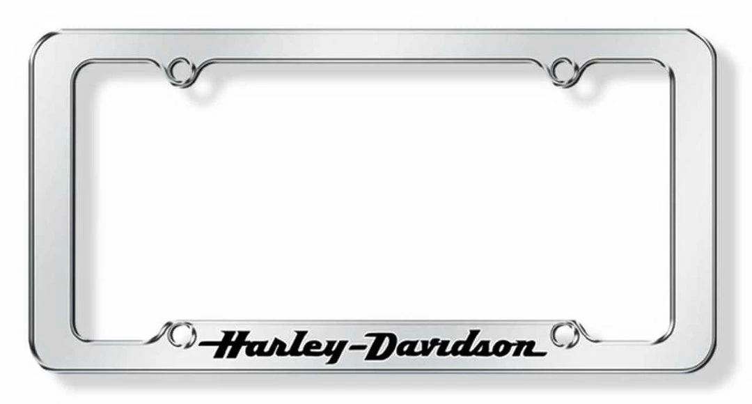 Chroma Harley-Davidson® H-D Black Letters Script Auto License Tag Frame CG6305 Accessories 3 Chroma Harley-Davidson® H-D Black Letters Script Auto License Tag Frame CG6305 Accessories