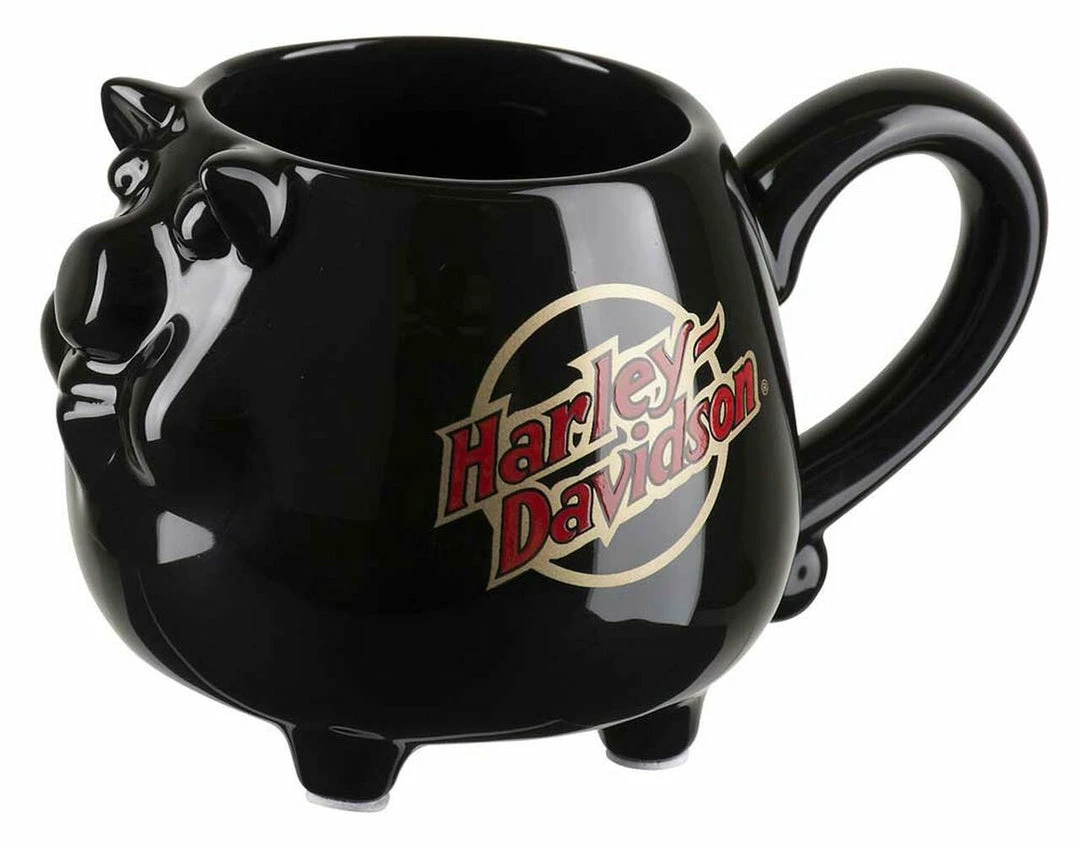 Ace Branded Harley-Davidson® Core Sculpted Hog Coffee Mug, 14 Oz. - Gloss Black HDX-98607 Home 3 Ace Branded Harley-Davidson® Core Sculpted Hog Coffee Mug, 14 Oz. - Gloss Black HDX-98607 Home