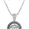MOD Harley-Davidson Crystal Bar & Shield Necklace/Earring Set