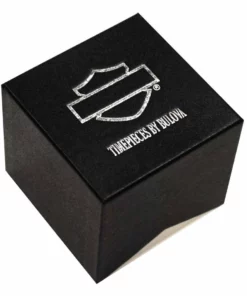 Bulova Jewelry Harley-Davidson® Women's Crystal Willie G Skull Logo Watch, Black Finish 78L125