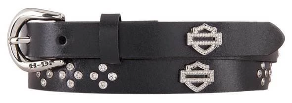 American Accessories Ladies' Belts & Buckles Harley-Davidson® Women's Dazzler Genuine Leather Belt, Black HDWBT11451 3 American Accessories Ladies' Belts & Buckles Harley-Davidson® Women's Dazzler Genuine Leather Belt, Black HDWBT11451