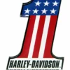 Symbol Arts Harley-Davidson® Cut-Out RWB Number One Acrylic Magnet, 8004941 Gifts & Collectibles