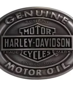 American Accessories Harley-Davidson® Men's Belt Buckle Genuine Motor Oil Bar & Shield HDMBU10662