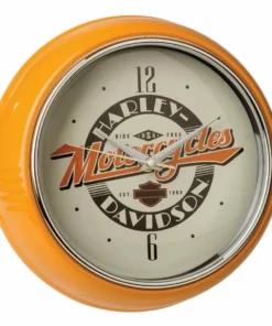 Ace Branded Home Harley-Davidson® Ride Free Retro Metal Diner Clock, HDL-16643