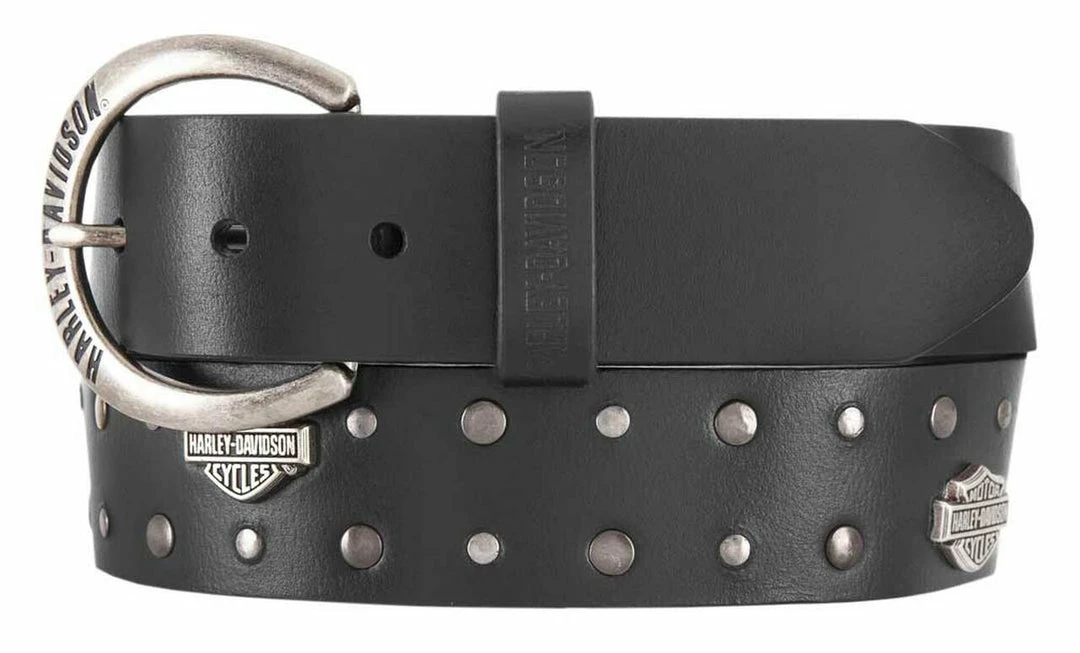 American Accessories Ladies' Belts & Buckles Harley-Davidson® Women's Set In Stone Studded Leather Belt 3 American Accessories Ladies' Belts & Buckles Harley-Davidson® Women's Set In Stone Studded Leather Belt