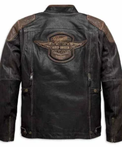 Harley-Davidson® Men's Triple Vent System Trostel Leather Jacket, 98053-19VM Jackets & Vests