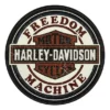 Global Products Decals & Patches Harley-Davidson® Vintage Freedom Machine Decal - Cream & Orange - 6 X 8 In.