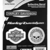 Chroma Harley-Davidson® 4-Piece Reflective H-D Logos Chrome Decals - 4 Pack - 6 X 8 In. CG28002 Decals & Patches