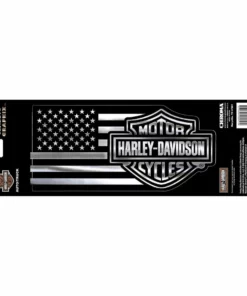 Chroma Harley-Davidson® Bar & Shield American Flag Decal CG32700 Decals & Patches