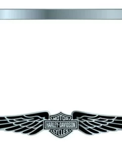 Plasticolor Harley-Davidson® Wing Bar & Shield Motorcycle License Plate Frame, Premium Metal