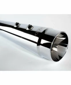 Cary Faas® 4.5" Chrome Smooth Megaphone Tapered Mufflers
