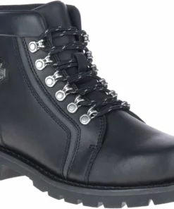Wolverine Harley-Davidson® Men's Grimes 5-Inch Black Flash Series Motorcycle Boots Footwear
