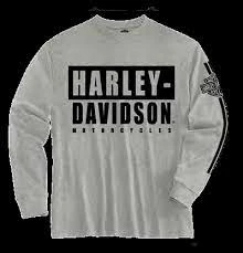 Superstition Harley-Davidson Harley-Davidson® Big Boys' Medium Reboot 3/7 Long Sleeve T-Shirt, Gray/Black