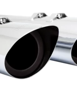 Parts Unlimited Python® 14.5" Slip-On Mufflers - Chrome, 1801-1455