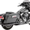 Bike Closeouts Vance & Hines® Black Power Duals Head Pipes - Harley Davidson Touring (10-13), 1802-0261