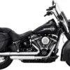 Pipes Vance & Hines® 16879 Chrome Twin Slash Slip On Mufflers, 1801-1253