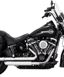 Pipes Vance & Hines® 16879 Chrome Twin Slash Slip On Mufflers, 1801-1253