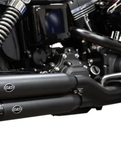 Parts Unlimited Pipes S & S Cycle® Grand National Mufflers - Ceramic Black