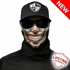 AMAZON Accessories SA Company Neck Gaiter Sun Protection Face Shield Multi Use Bandanna Joker Design Face Mask Reusable