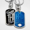 Symbol Arts Harley-Davidson® Genuine Blue Dog Tag Necklace/Keychain, 8005047 Jewelry & Watches
