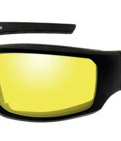 Wiley X Sunglasses & Goggles Harley-Davidson® Men's Baffle Sunglasses, Yellow Lenses & Matte Black Frames HABFL11