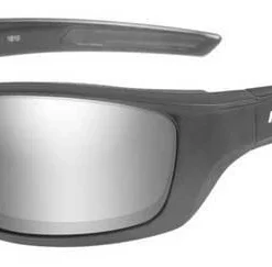 Wiley X Sunglasses & Goggles Harley-Davidson® Men's Silencer Sunglasses, Silver Flash Lenses/Gray Frame HASIL02