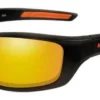 Wiley X Harley-Davidson® Men's Silencer Sunglasses, Orange Lens/Matte Black Frame HASIL14 Sunglasses & Goggles
