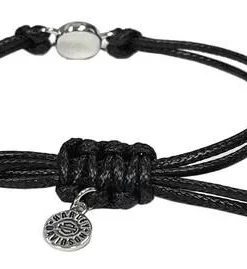 MOD Harley-Davidson® Women's Bar & Shield Outline Circle Wax Cord Bracelet, HDB0404 Jewelry