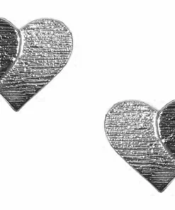 MOD Harley-Davidson® Women's Black & Silver Double Heart Bar & Shield Post Earrings, HDE0545