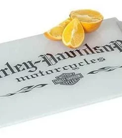 Ace Branded Harley-Davidson® Motorcycle Tempered Glass Cutting Board W/ Handles HDL-18504