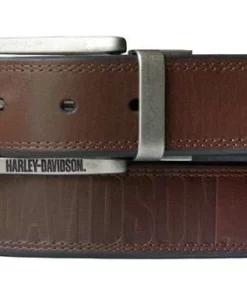 American Accessories Harley-Davidson® Men's Traditional H-D Reversible Leather Belt - Black/Brown