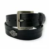 American Accessories Harley-Davidson® Men's Bar & Shield Logo Belt, Black Leather, HDMBT11773