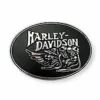 American Accessories Men's Belts & Buckles Harley-Davidson® Men's Motorcycle Wings Black Belt Buckle, HDMBU11781