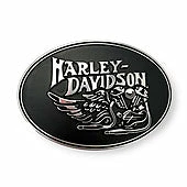 American Accessories Men's Belts & Buckles Harley-Davidson® Men's Motorcycle Wings Black Belt Buckle, HDMBU11781