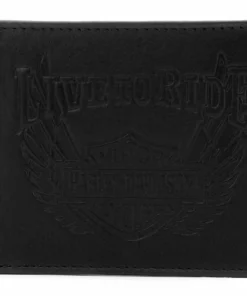 American Accessories Wallets & Chains Harley-Davidson® Men's Ride Away Bi-Fold Leather Wallet W/RFID Protection, HDMWA11668