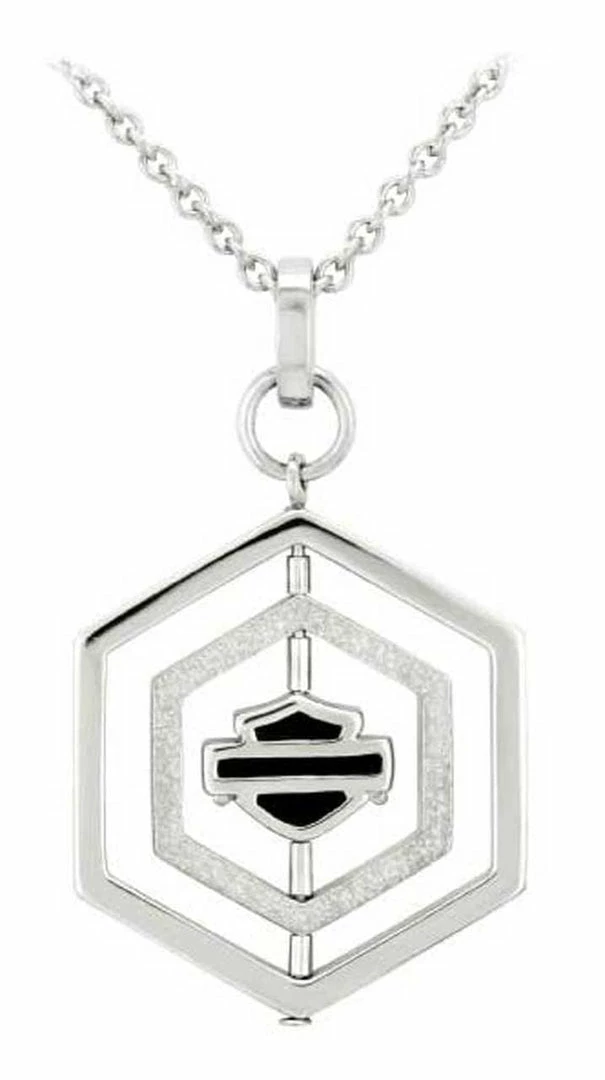 MOD Harley-Davidson® Bar & Shield Spinner Necklace, Sterling Silver, HDN0437 Jewelry 3 MOD Harley-Davidson® Bar & Shield Spinner Necklace, Sterling Silver, HDN0437 Jewelry
