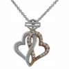 MOD Jewelry Harley-Davidson® Infinity Twist & Heart Necklace, White/Rose Gold 2 MOD Jewelry Harley-Davidson® Infinity Twist & Heart Necklace, White/Rose Gold