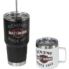 Ace Branded Harley-Davidson® Genuine Travel Mug & Tumbler Set, Double-Wall Stainless Steel HDX-98640 Kitchen & Barware