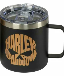 Ace Branded Harley-Davidson® Copper Skull Travel Mug & Water Bottle Set - Stainless Steel Kitchen & Barware