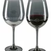 Ace Branded Harley-Davidson® Frosted H-D Two 17 Oz. Wine Glass Set - Smoke Gray Finish Home