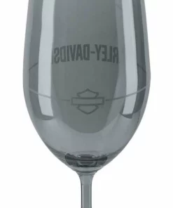 Ace Branded Harley-Davidson® Frosted H-D Two 14 Oz. Tulip Glass Set - Smoke Gray Finish Home