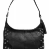 Leather Source Accessory Bags & Purses Harley-Davidson® Heavy Metal Studded Genuine Leather HOBO Purse - Black